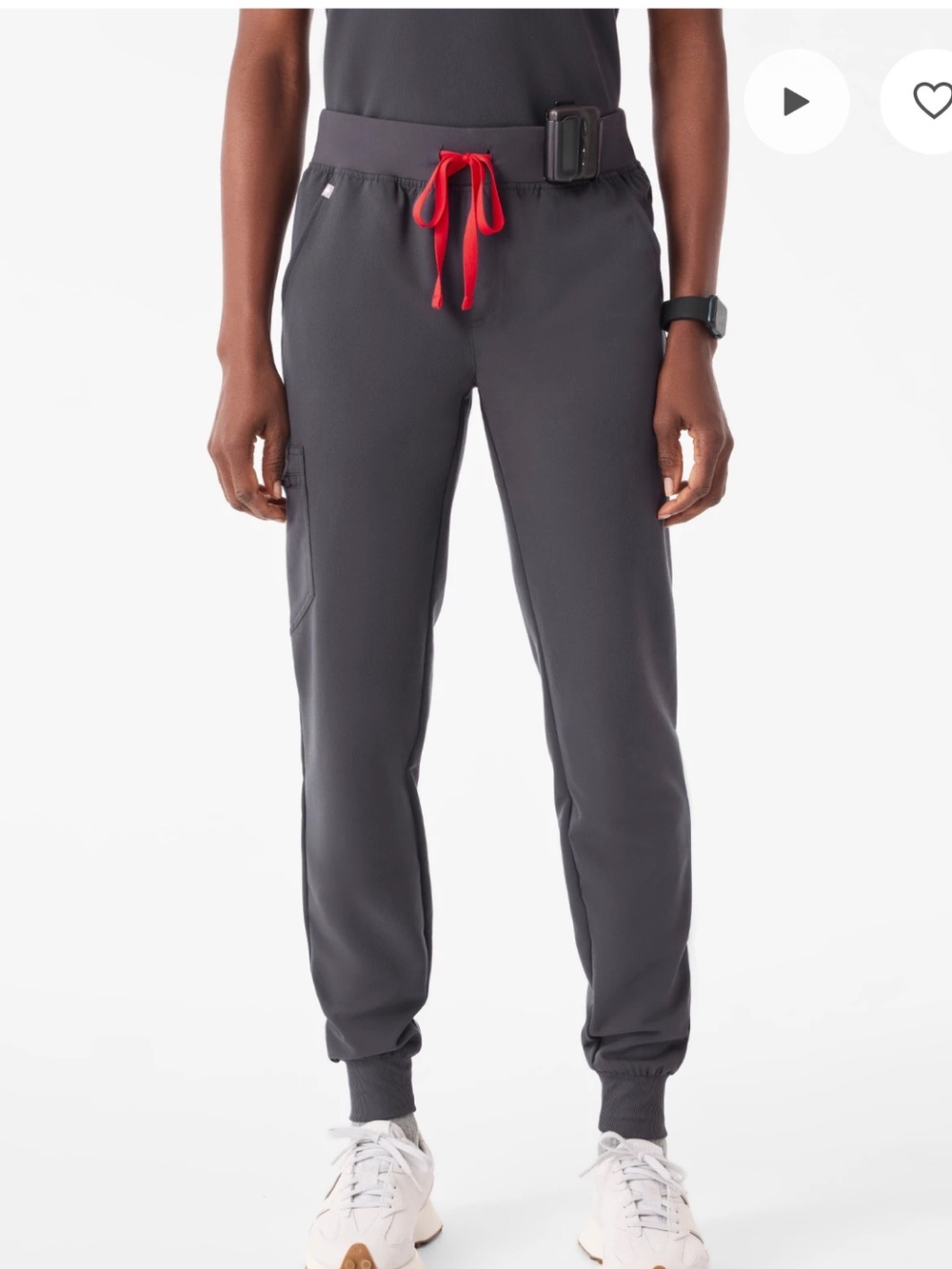 FIGS Zamora Jogger Scrub Pants size M/P medium petite Charcoal PO#6659